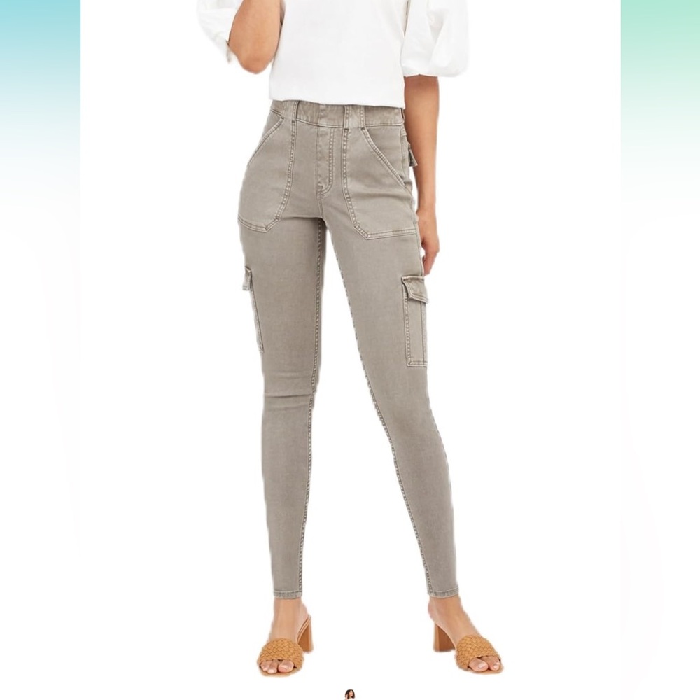 Spanx Stretch Twill Cargo Ankle Leggings